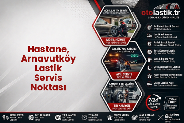 Hastane, Arnavutköy Lastik Servis Noktası